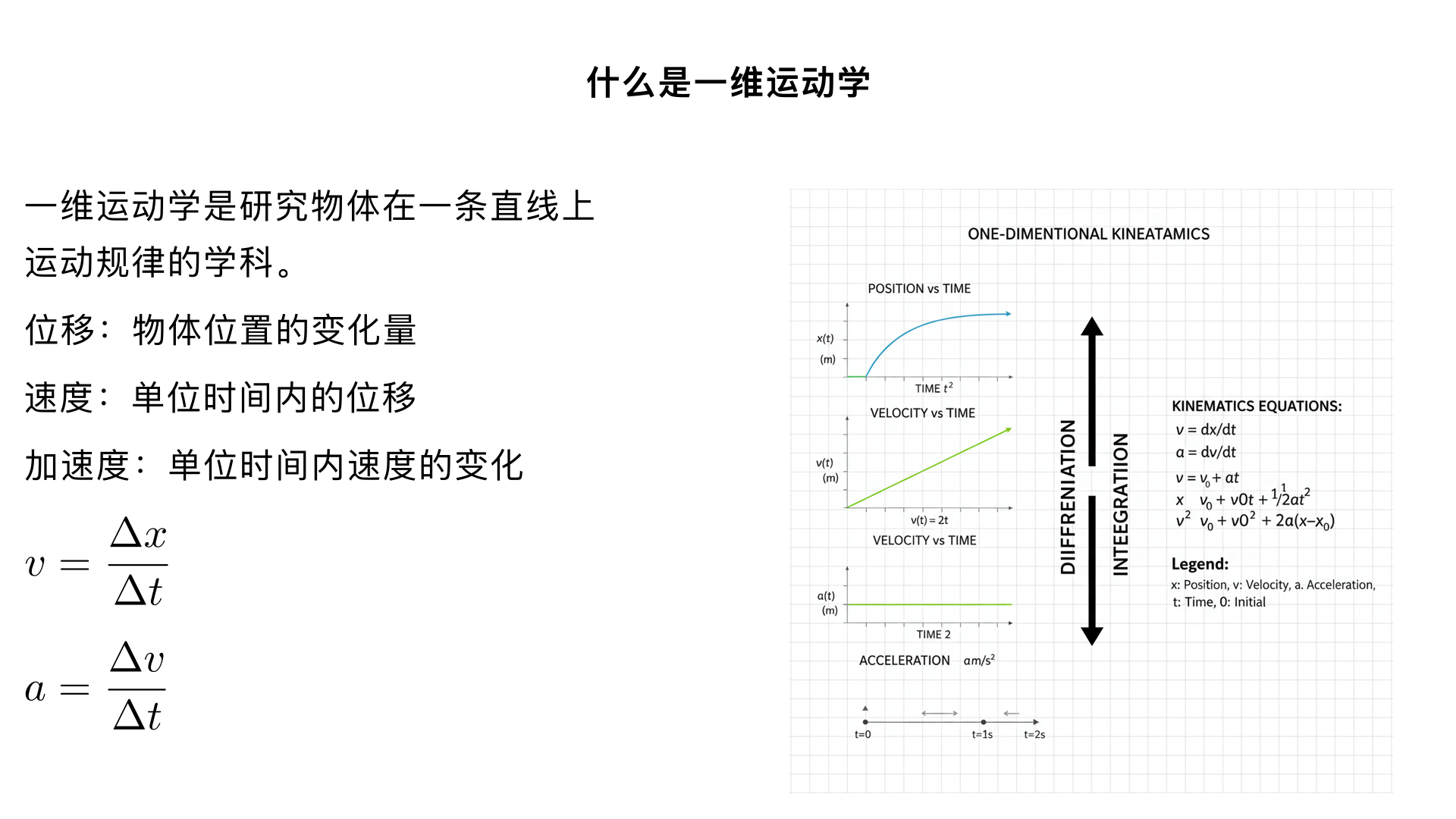 什么是 一维运动学