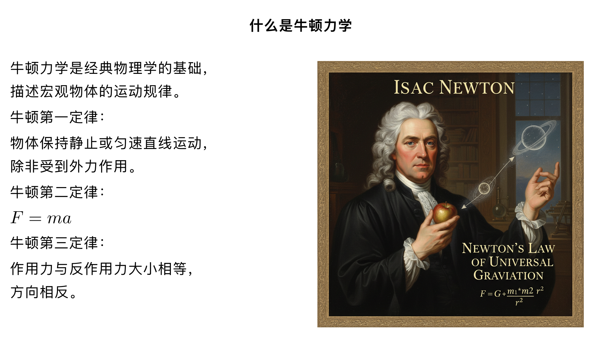 什么是 牛顿力学