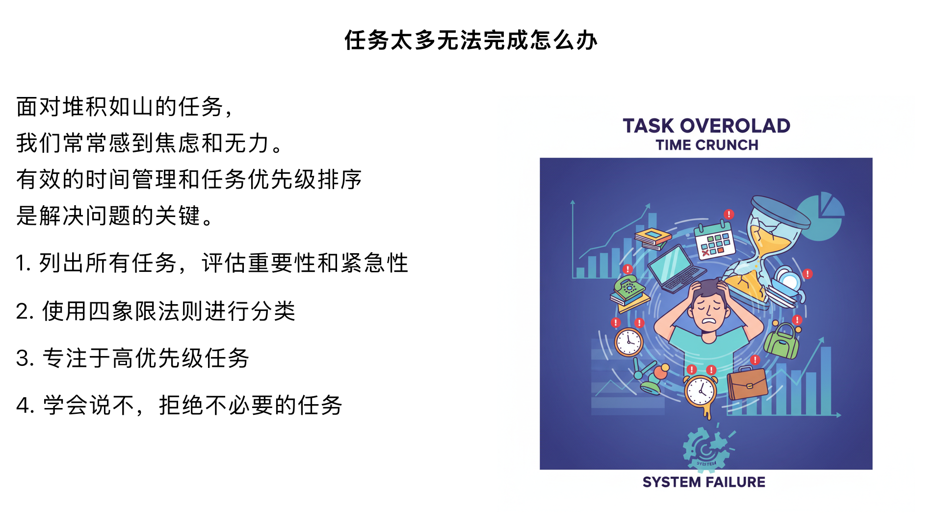 任务太多无法完成怎么办