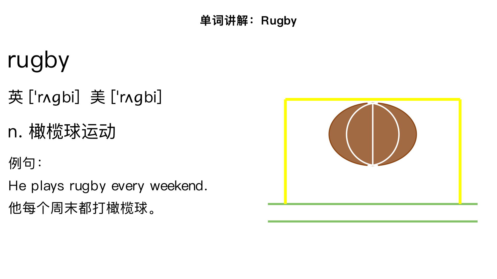 讲解单词 rugby